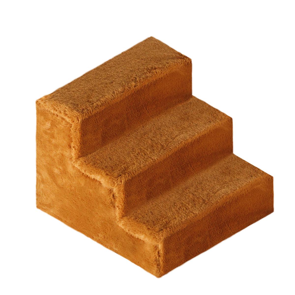 Лестница для питомца Сборная лестница для собаки Лестница для кошки Съемные нескользящие ступени Лестница для посадки и высадки собаки Товары для питомцев коричневый