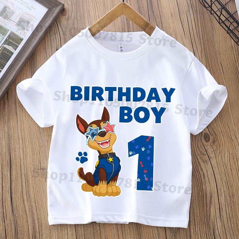 Paw Patrol Parent-child T-shirts Anime Cartoon Cute Child Clothing Kids Summer Fashion Short Sleeved Shirt Gift