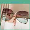 Fashion Round Frame Sunglasses With Uv400 Protection For Summer Outings