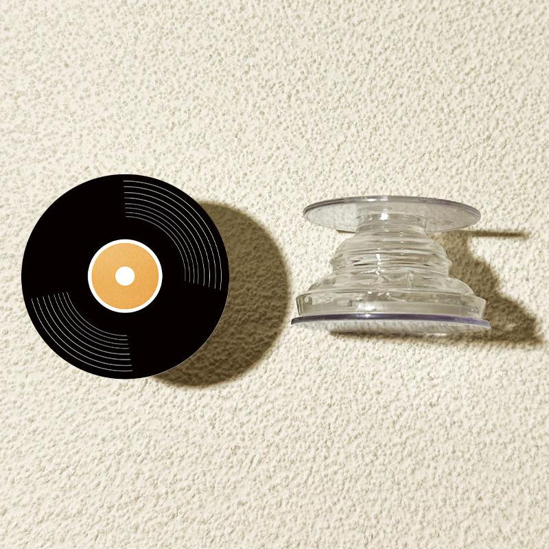 

Цветной виниловый попсокет 3D держатель для пальца для телефона, попсокеты, глиттер Звездное небо, капля клея, универсальный ленивый держатель-подушка безопасности для мобильного телефона и планшета Yellow Record