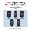 ACI4   Zinc Alloy for Toyota Yaris Ativ Raize Veloz Avanza Rush Perodua Daihatsu Malaysia Smart Remote Car Key Case Cover Keychain