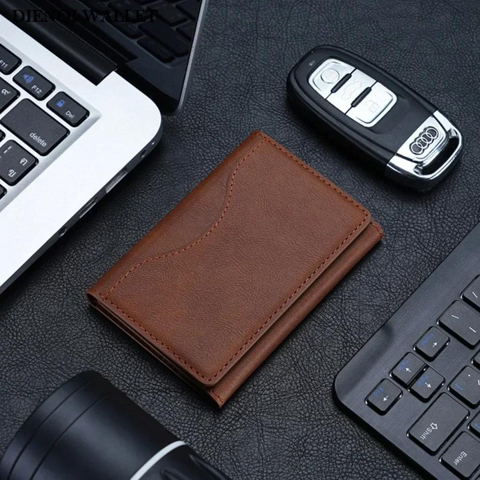 Men Magsafe Card Holder Unisex PU Leather Magnetic Cardholder Card Bag Wallet for Apple for IPhone 16 15 14 13 12 Pro Max \ ;[;
