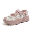 Thick-soled Mary Jane shoes women's 2025 new summer Velcro hollowed-out Roman sandals soft-soled breathable dad shoes