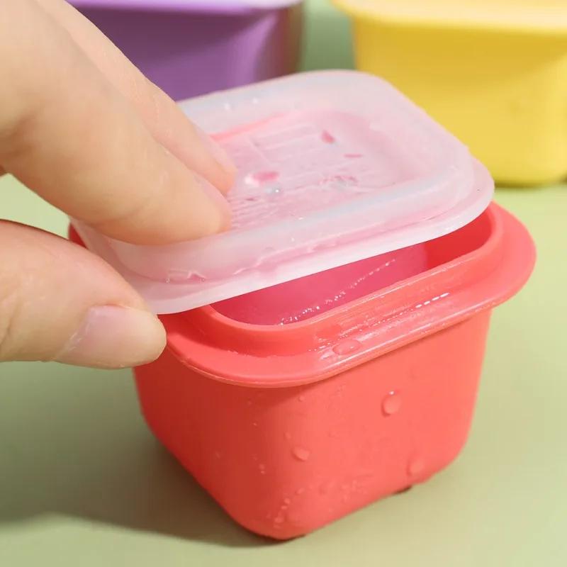 61Pcs Square Ice Cubes Mold Creative Reusable Ice Cubes Makers Juice Coffee Drinks Ice Cubes Molds Tools Kitchen Bar Gadgets