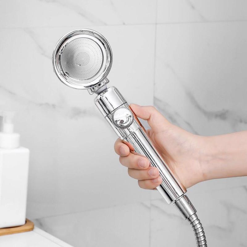 Adustable 3 Modes Shower Head Bathroom Shower Accessories Handheld Water Saving Bath Shower Head High Pressure Shower Head