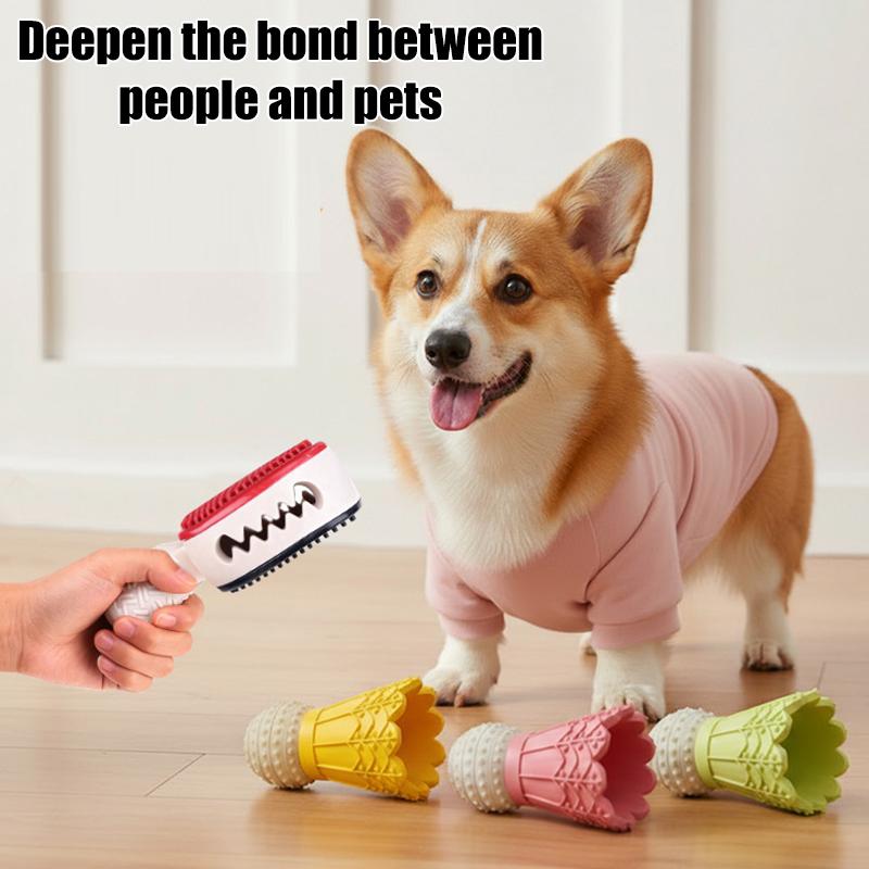 Badminton Shape Bite-Resistant Dog Toy Interactive Chew Toy Relieves Boredom Teeth Grinding Stick Puzzle For Dogs Self-Fun
