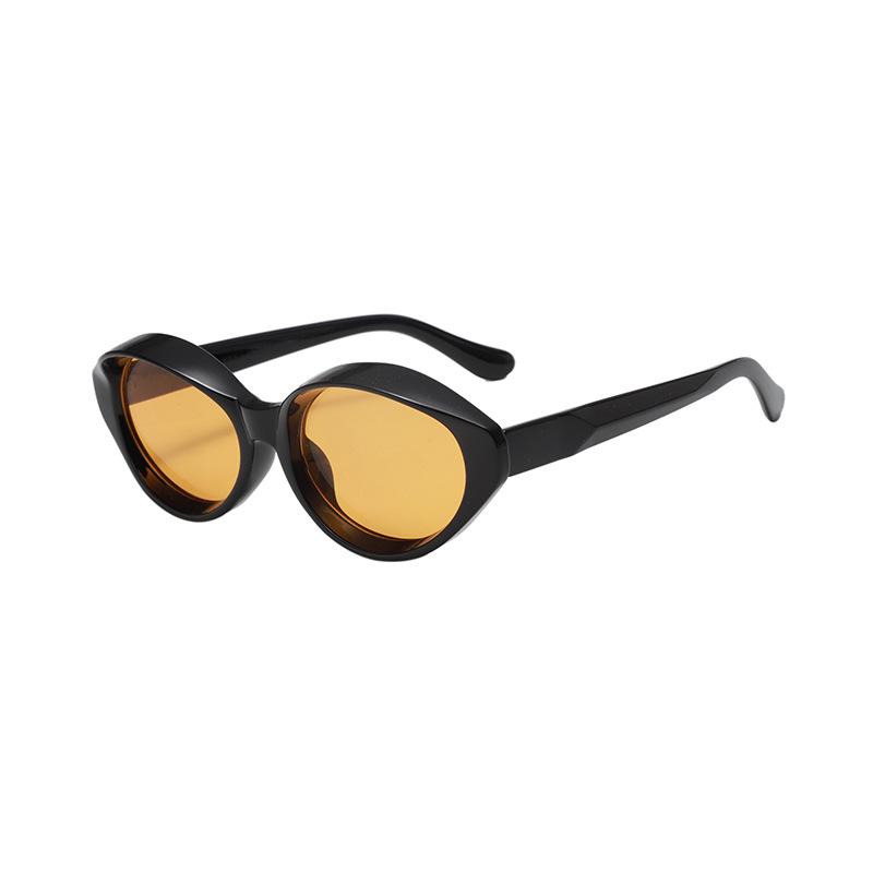 Retro Cat'S Eye Small Frame Glasses Sunglasses Women'S Sunscreen Uv Protection Sunglasses Are Thin
