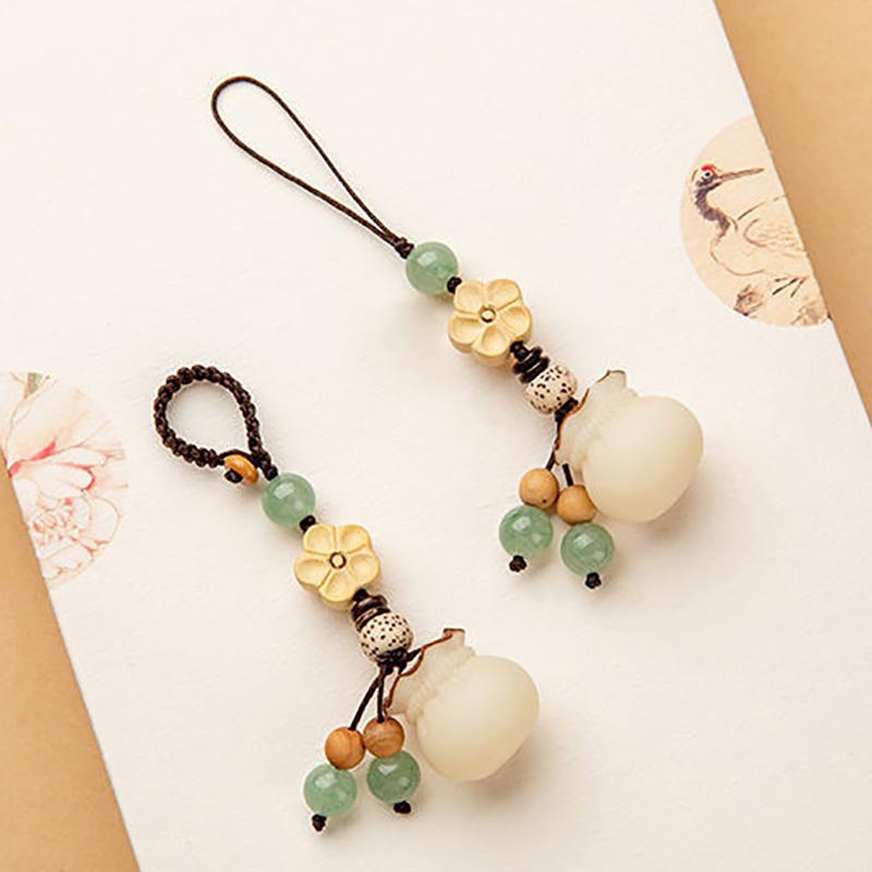 Creative Mobile Phone Lanyard Lanyard Keychain Chinese Style Bag Pendant Bodhi Hand-Woven Unisex Pendant For Blessing