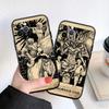 LO93 Witch Divination Tarot Moon Soft Shell Phone Case for iPhone 16 15 14 13 12 Pro Max Plus Mini