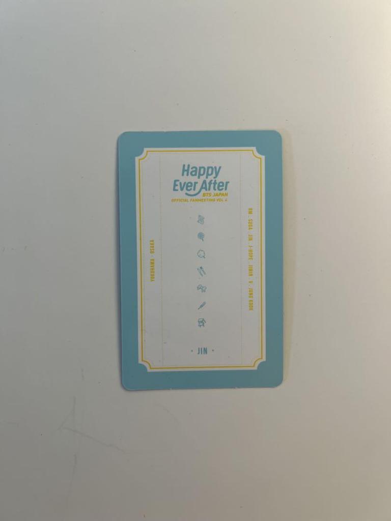 [USED] BTS Happy Ever After DVD (with Jin's trading card!)