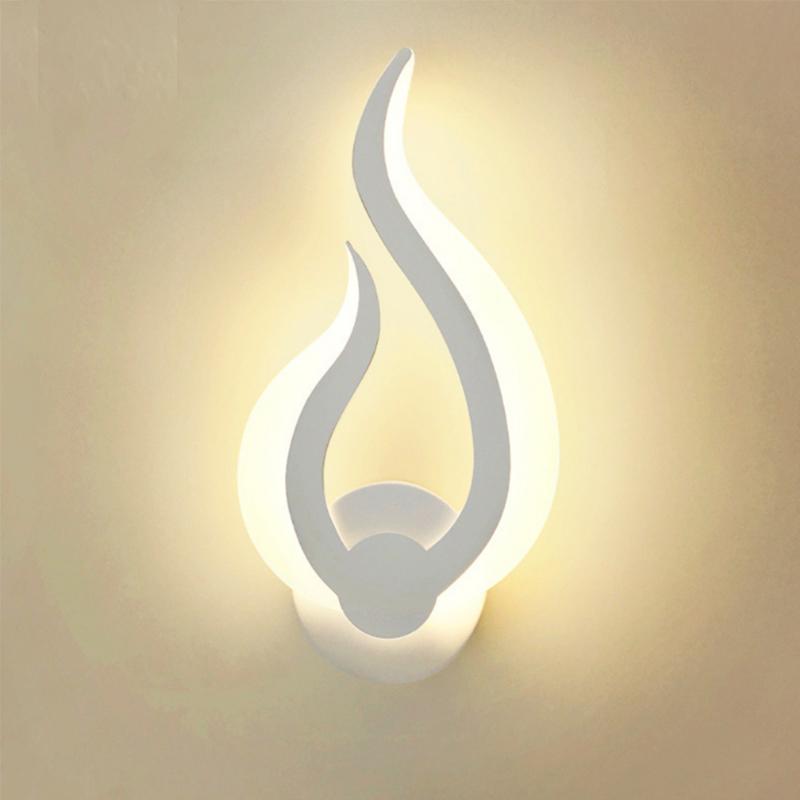 

Акриловый современный светодиодный настенный светильник для дома, гостиной, прикроватной комнаты, спальни, люстры, новый креативный светодиодный настенный светильник Cool White(5500-7000K)