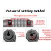 Bicycle  Four-digit  Password  Lock Anti-theft Lock Steel Cable Chain Safety Lock Bike Cycle