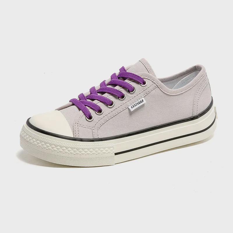 2023 Women's Wide Head Canvas Sneakers - Mango Head, Thick Sole, All-Match for Spring, Summer, and Autumn
