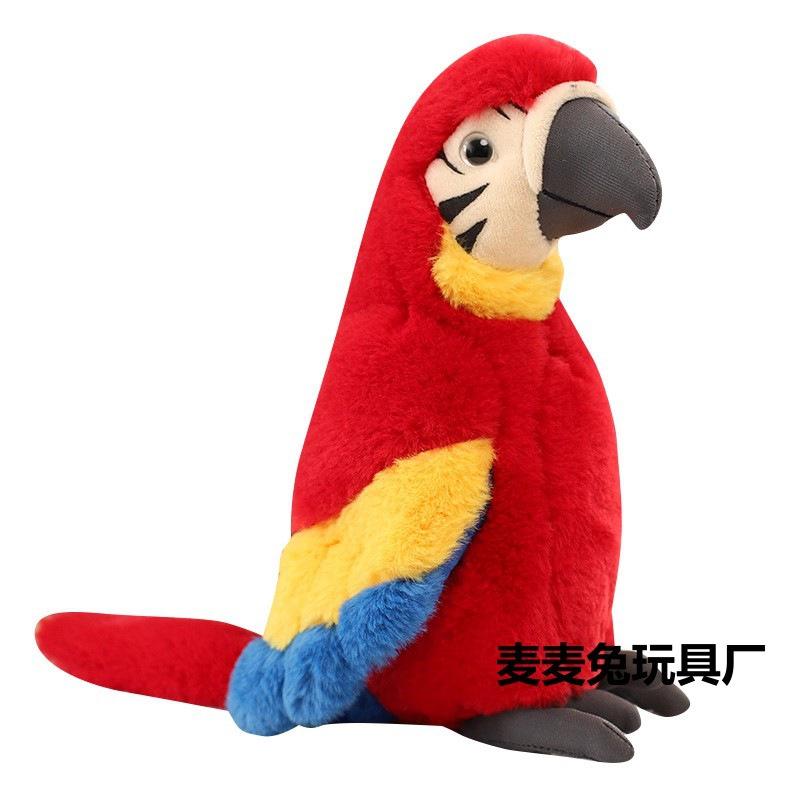 Simulation Parrot Doll Plush Bird Macaw Doll Simulation Bird Budgie Bird Doll