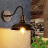 Vintage American Loft Wall Lamp With Iron Shade For Bar And Corridor Decor
