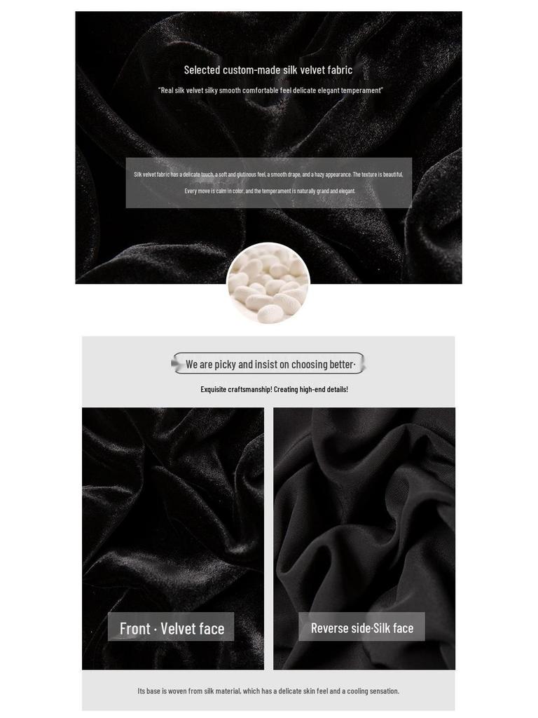 Velvet High Waist A-line Midi Skirt – Retro & Versatile Design