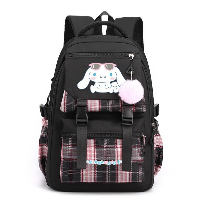 Japanese Anime Style Youth Backpack Students - Large Capacity School Bag With Laptop Sleeve Zippered Pockets