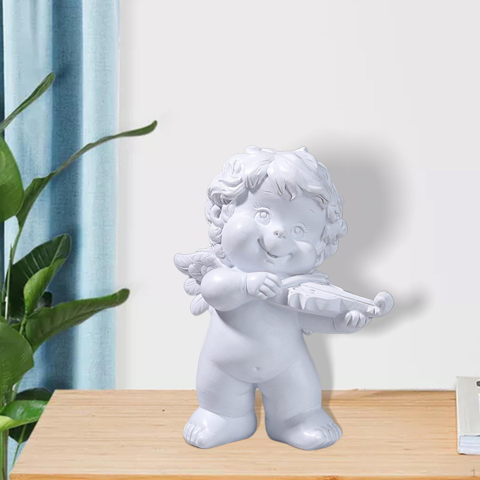 

Фигурка ангела, ремесла, украшения, аксессуары, искусство, коллекционная скульптура, смола, для внутреннего дворика, столешница Violin