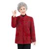 Middle-aged elderly autumn clothes female grandma woolen coat mother autumn and winter new old man old lady thickened Tang suit top