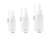 30-100ml Leere Tropfflasche Transparentes Plastik Nachfüllbar Düsentropfer mit Kappe Kleine Extrusionsflasche Tragbare Verpackung