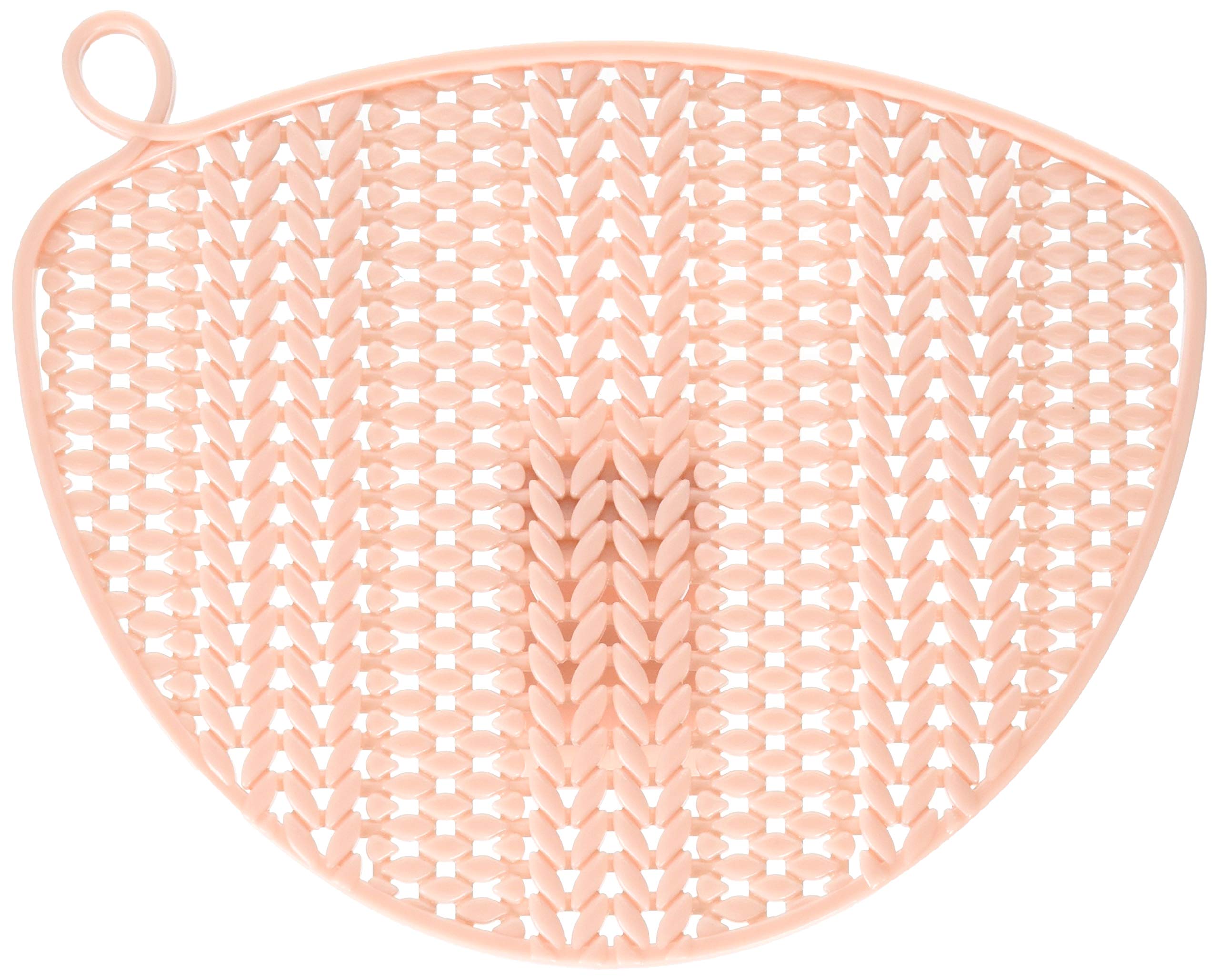 Akebono Sangyo Rice Washing and Draining Made in Hook Rice Knit Stopper, Pink, Japan, Type, CH-2077