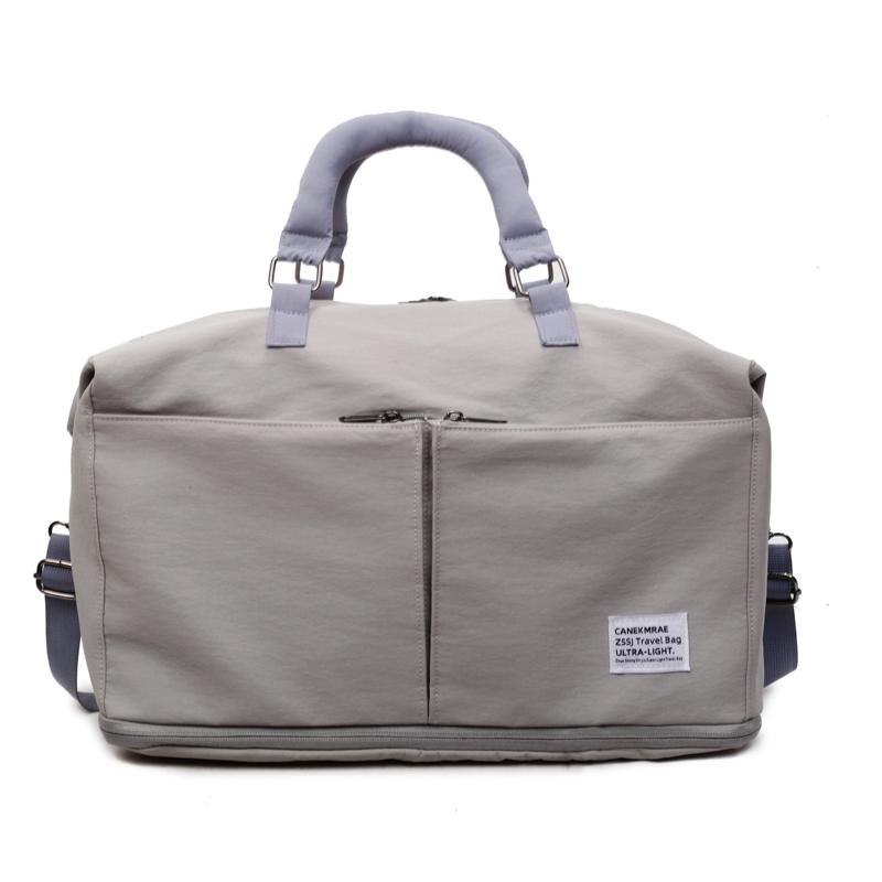 

Large Capacity Sleeve Pull Rod Traveling Shoulder Bag Lightweight Portable Fitness Yoga Bag сірий