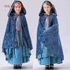 Halloween Vintage Court Dress Cloak Girls Long Gown Theater Costume For Children