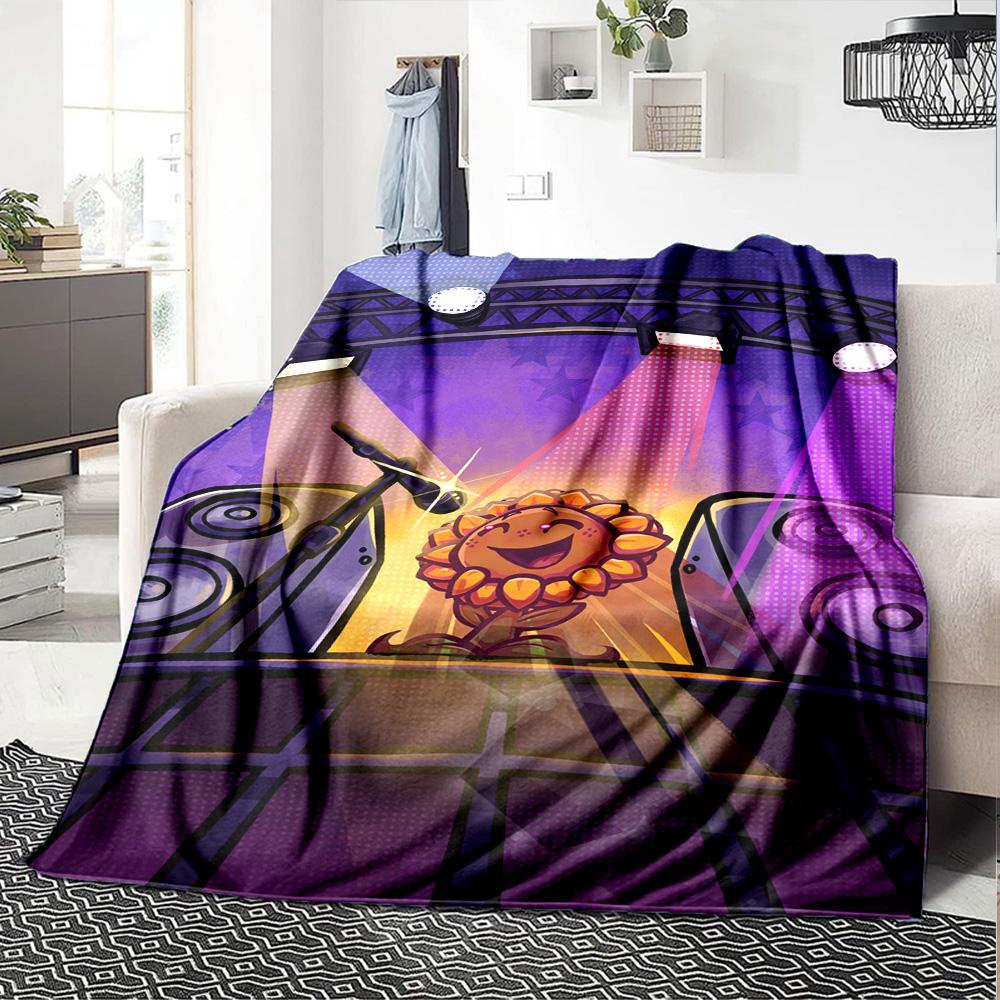 Plants Vs. Zombies Blanket Comfortable Great for Sofa Office Picnics for All Seasons Modern Unique Gift for Family and Friends Camping