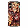 3D Emboss Case For iphone 17 2025 Phone Case Coque Flowers Black Silicone Soft Back Cover For iphone 17 5G Case 6.3" Funda Shell