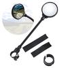 Universals Bike Glass Adjustable Handlebar Rearview Glass Wide Angles Safety Glass for Electric Bike Cycling