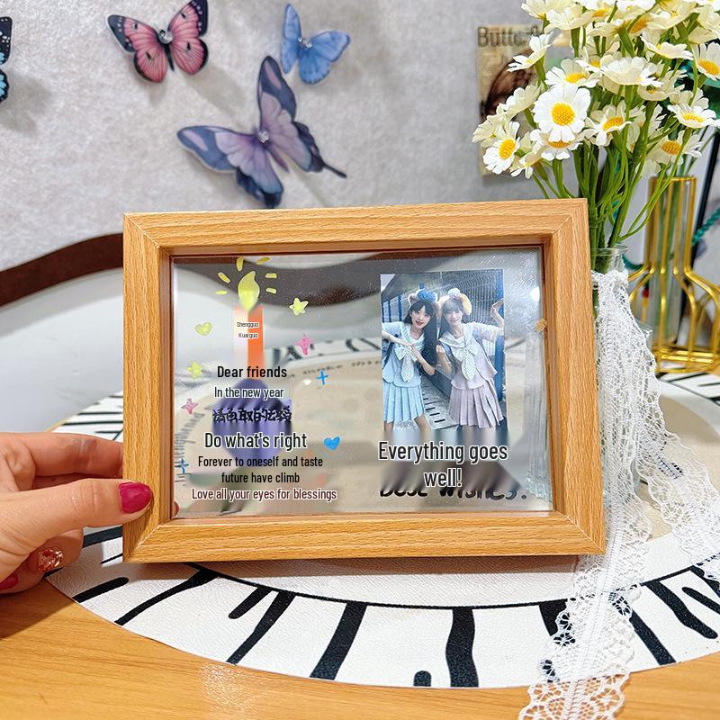 2026 Polaroid Birthday Cake Photo Frame Ornament Gift Set for Couples & Friends