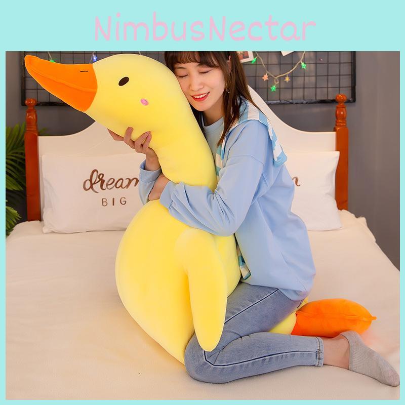 Plush Duck Cartoon Toy Soft Short Pile Material Children Festival Doll Gift