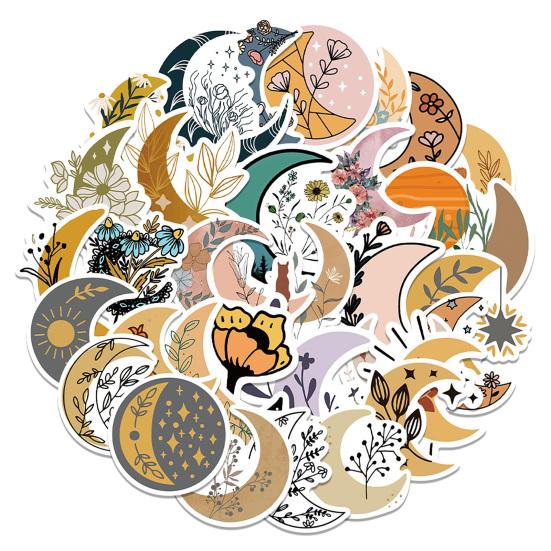 

Компьютерная наклейка стильная водонепроницаемая кожура и палочка с лунным цветком для мотоцикла и товары для дома