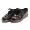 New Summer Top Layer Cowhide Sponge Soles Women's Shoes for Women's National Style Genuine Leather Flowers Slippers Breathable