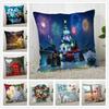 Custom Decorative Pillowcase Christmas Square Zippered Pillow Cover 35X35,40x40,45x45cm(One Side)