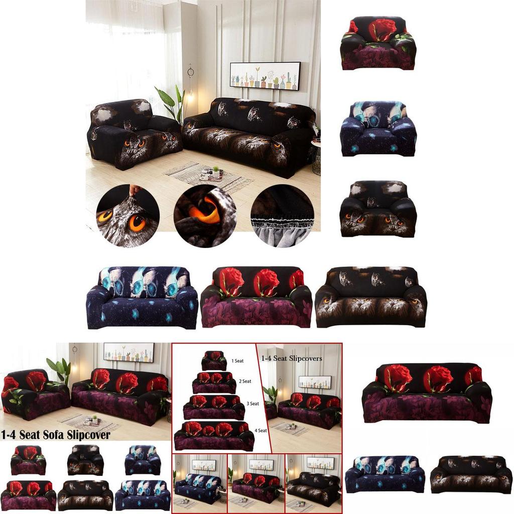 Wrinkle Resistant 1-4 Seats Sofa Cover With Excellent Fit And Elasticity For Home Decor