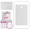 apgo Protective Skin Sticker for the Back Compatible with Samsung Galaxy Tab E 8.0, Wrap Film, Foil, Vinyl - Pattern Transparent Carbon