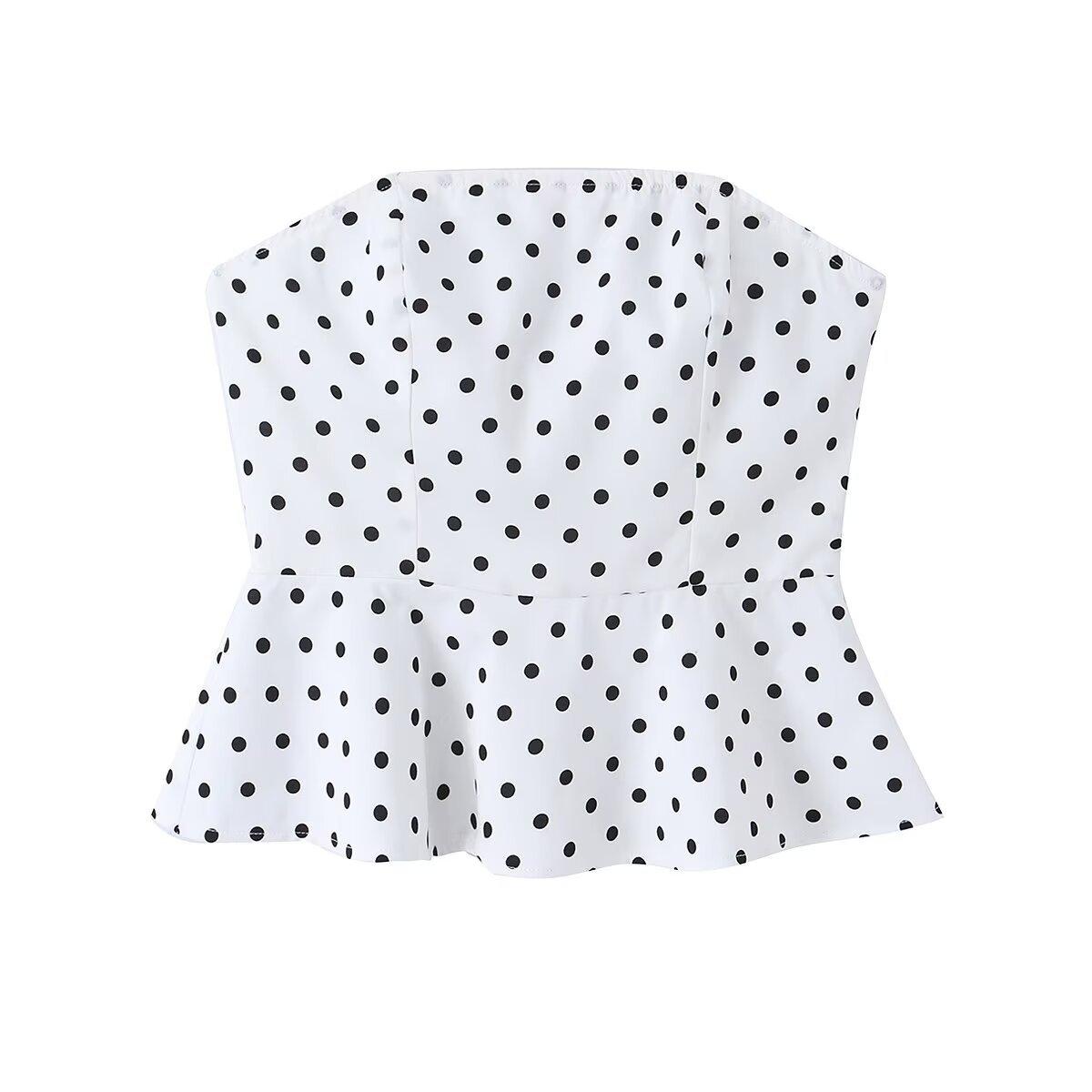 European and American style, new women s clothing, versatile, fashionable, fashionable tube top 1210068070 S белый