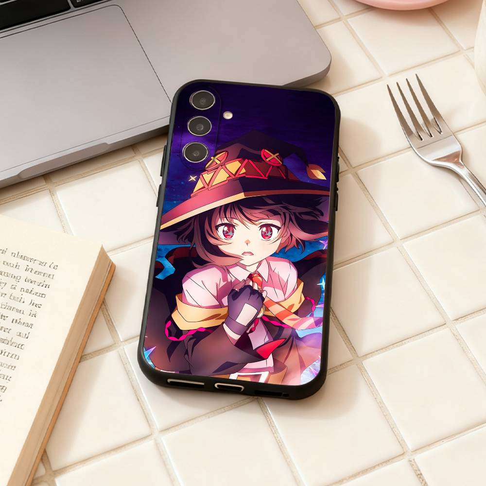 K-Kono Subarashii S-Sekai ni Shukufuku wo  phone Case For Samsung Galaxy A73,A72,A71,A70,A53,A52,A51,Others Soft Black Shell