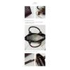 Xeie Thuk Handbag Women PU Leather Woven Texture Crossbody Daily Commute