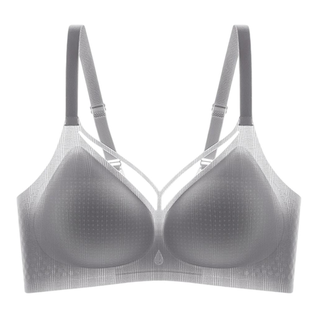 Zeriluna Ice silk French-style bra Sexy Parisian-style design, cool and skin-friendly for summer, with a light and breathable push-up effect