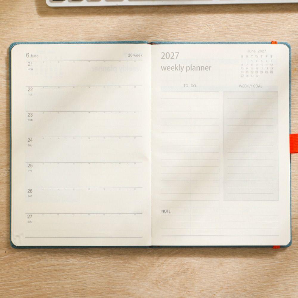 English A5 Agenda Planning Notebook Wear-resistant Office Work Planner School Office Supplies
