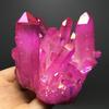 Natural Titanium Druzy Quartz Cluster Crystal Red Geode Gemstone Decor Specimen