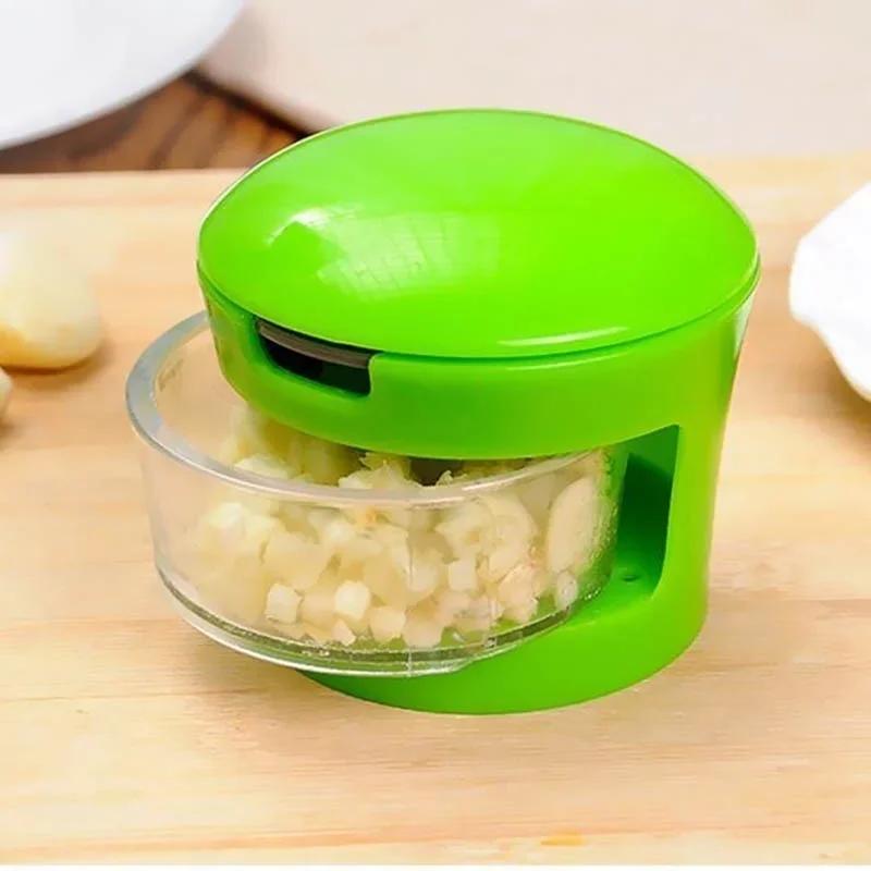 1pc Stainless Steel Garlic Press Multi-function Garlics Cutting Cooking Vegetables Tools Garlic Chopper Kitchen Accessories