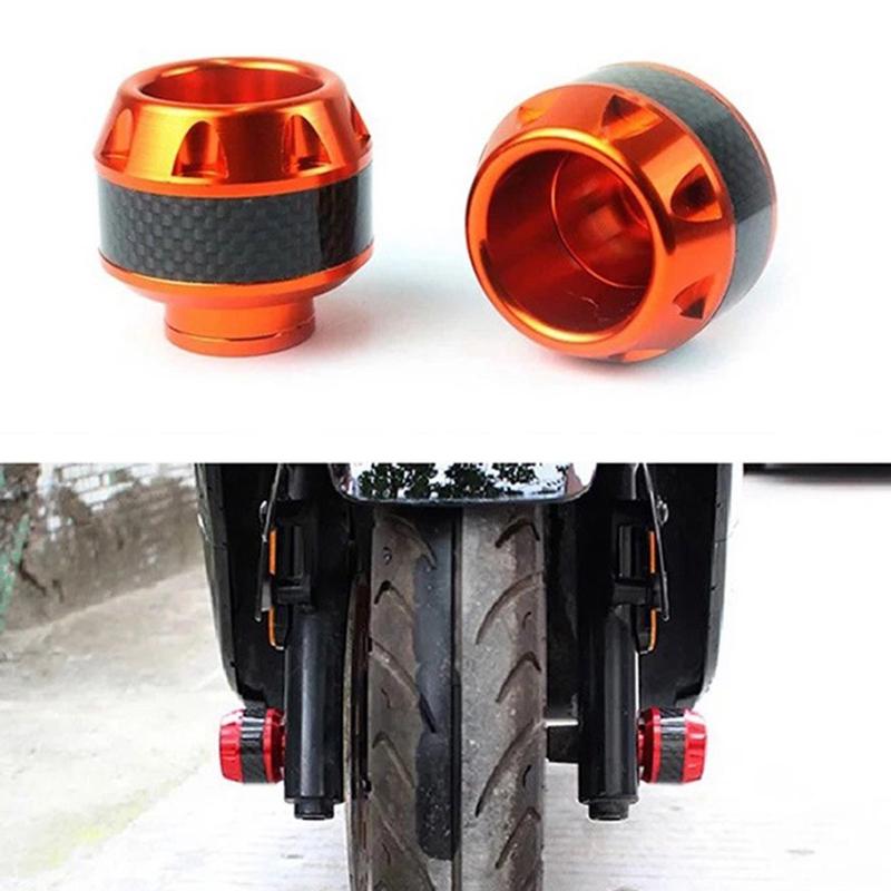 Universal Aluminum Alloy Front Suspension Protection Cup Frame Slider Falling Protector Modified For Motorbike Anti-Fall Bumpers