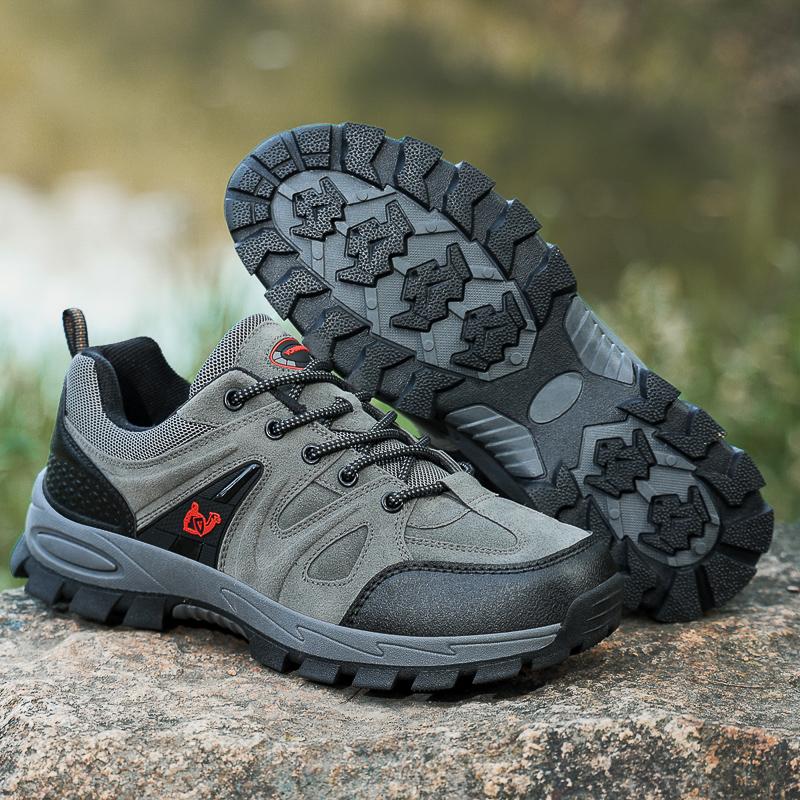 

Мужские походные ботинки Нескользящие Удобные Ботинки для альпинизма Водонепроницаемые Износостойкие Легкие Классические Спортивные Кроссовки для активного отдыха 48 серый