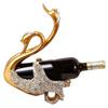 Luxury Swan Wine Rack Innovative Desktop Wine Cabinet Decorative Ornaments for Living Room Office Gold