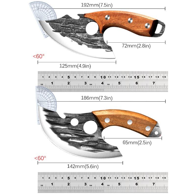 Handgeschmiedetes Messer Mini Küchenmesser Haushaltsausbeinmesser Metzgermesser Fischmesser Metzgermesser
