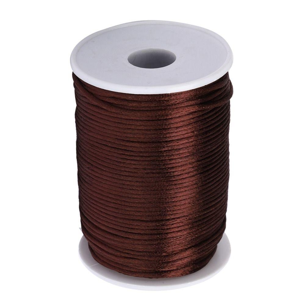 1pcs 100 Yards Length Nylon Satin Cord 2.5mm Diameter Beading String Sewing Project