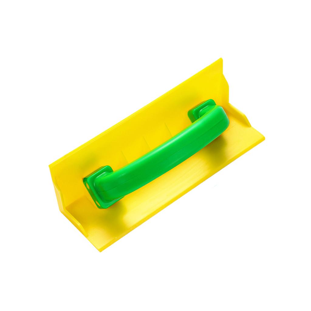 Wandpolierwerkzeuge Polierer ABS Handschleifer Eckspachtel mit Griff Gipskarton-Eckwerkzeug für Wand, Gelb